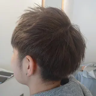 ショート カラー 櫛部洸貴/ メンズ、ヘットスパのヘアスタイル