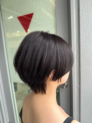 ショート カラー 巻けるケア縮毛矯正✨ ケアカラー✨山下のヘアスタイル