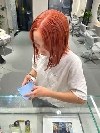 カラー 艶ブリーチ/表参道 ハイトーン /実乃梨のヘアスタイル