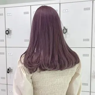 ロング カラー 🌼リナ🌼赤み消し オリーブ/ブラウンのヘアスタイル