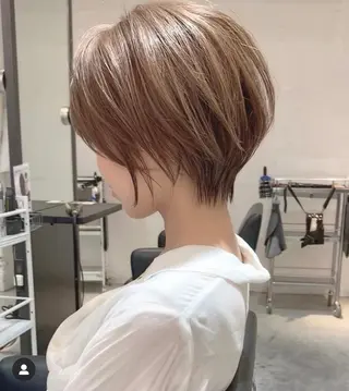 ショート 韓国ハッシュカット/ 新宿/髪質改善/岡崎のヘアスタイル