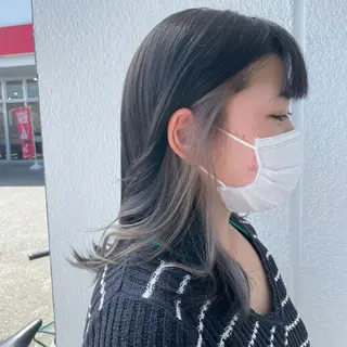 セミロング カラー N-plants 楓のヘアスタイル