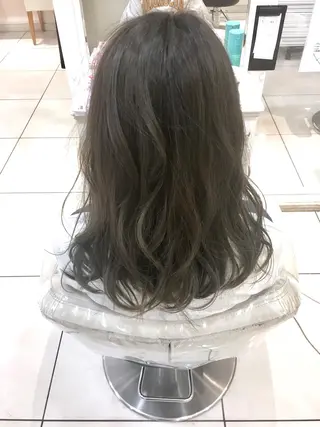 ミディアム カラー 髪質改善/美髪矯正 マネージャー福永のヘアスタイル