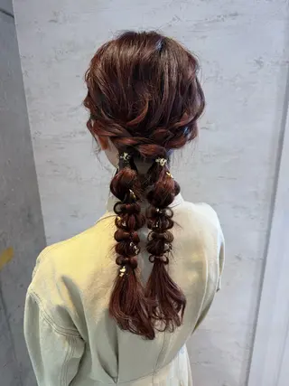 ロング ヘアアレンジ 女性に人気♪ はやしほのかのヘアスタイル