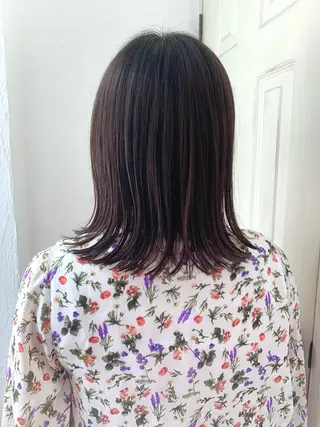 セミロング カラー fio マナミのヘアスタイル