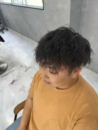 パーマ メンズ Mayo/ダブルカラ メンズカット/カラーのヘアスタイル