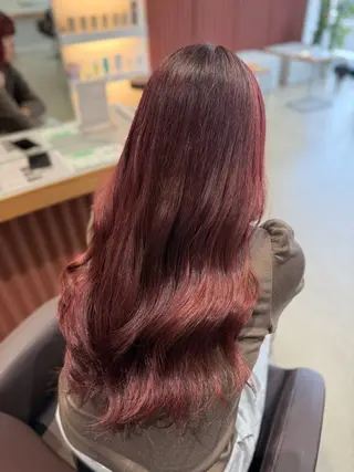 ロング カラー キラ🌟 艶感color🎀のヘアスタイル