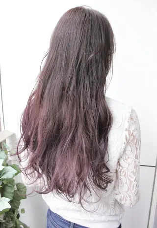 ロング カラー ヘアアレンジ 🌈髪質改善💕 縮毛矯正✨青木まで✨のヘアスタイル