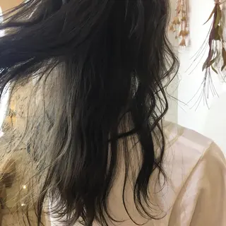 ロング カラー 髪質改善 頭身浴/ 中田のヘアスタイル