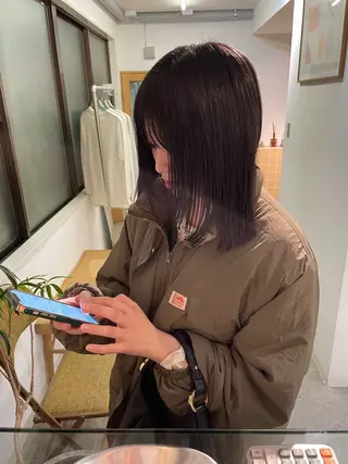 ミディアム カラー sakura🌸 レイヤー/韓国ヘアのヘアスタイル