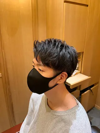 ショート メンズ ヒロ銀座新橋店所属・ヒロ銀座　さかうえ ひかる💈のヘアスタイル