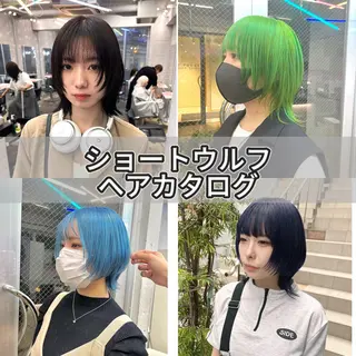 ミディアム カラー ヘアアレンジ 🐺ウルフの神🐺 /カラー/けいすけのヘアスタイル