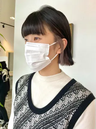 ショート カラー 錦 茉李 @lm.mari03のヘアスタイル