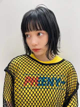 ショート カラー 梅田美容室 山崎海波のヘアスタイル