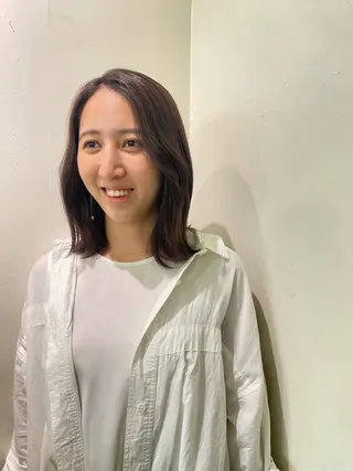 ミディアム カラー les baladins du miroir所属・🍃YURI 🍃のヘアスタイル