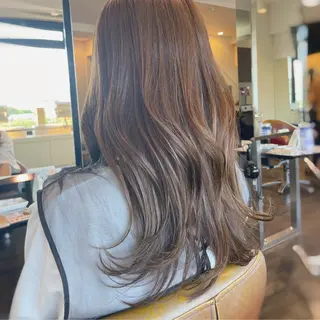 ロング カラー 似合わせヘア🤍 面田法子のヘアスタイル