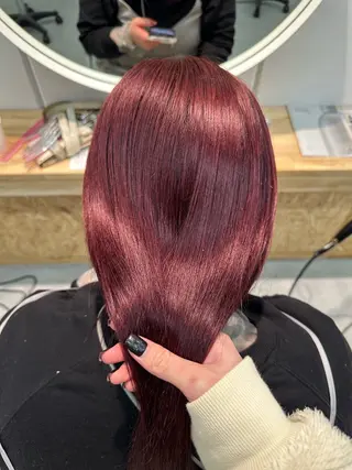 ロング カラー 松本 莉央のヘアスタイル