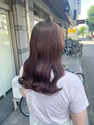 ロング カラー イワタ マハ/ minim hairのヘアスタイル