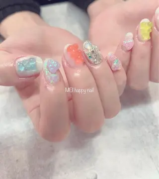 ネイル 北浦和 自爪育成ケアのネイルデザイン