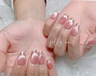 ネイル Jolly チップ長さだしのネイルデザイン