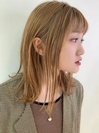 セミロング ✴︎まえた さやか✴︎のヘアスタイル