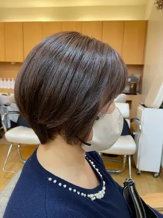 ショート カラー 髪質改善・韓国ヘア 🤍中西麻友🤍のヘアスタイル