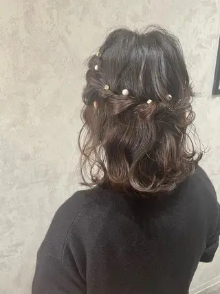 ミディアム SHANTi 飯塚 ヘアセット/髪質改善のヘアスタイル