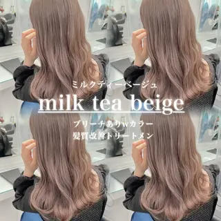 ロング カラー ダメージレスハイ トーン💖kanonのヘアスタイル