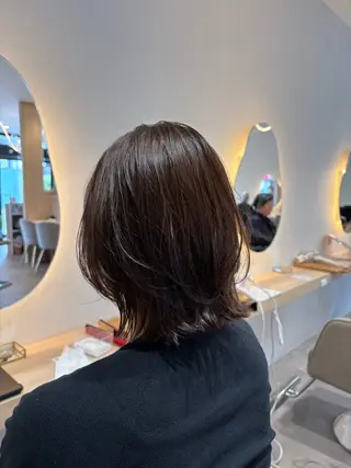 セミロング レイヤー/透明感/髪 質改善/メンズ/佐藤のヘアスタイル