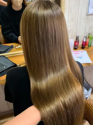 ロング カラー kr2s アメ村のヘアスタイル