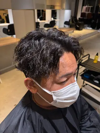ショート パーマ 石黒 龍大のヘアスタイル