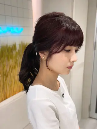 ロング 地毛風縮毛矯正 ☘️松井　傑のヘアスタイル
