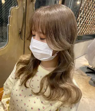 ロング 韓国レイヤー/透明感 カラー🦋mioのヘアスタイル