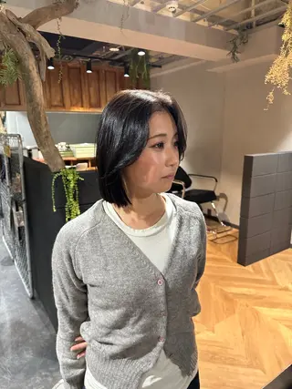 ショート カラー レイヤーブリーチ特化 ホワイト専門/岸のヘアスタイル