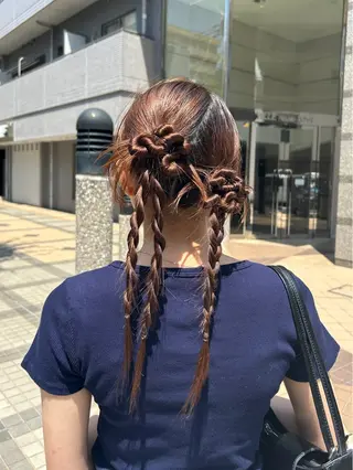 ヘアアレンジ 伊沢 美憂 ⌇﻿銀座アシスタントのヘアスタイル