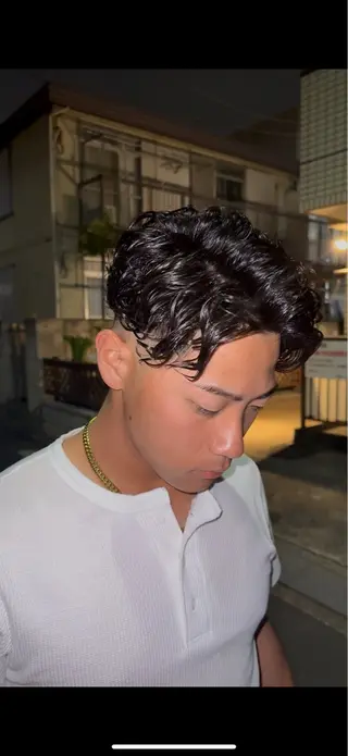 ショート パーマ フルハタヒロト 新宿理容師のヘアスタイル