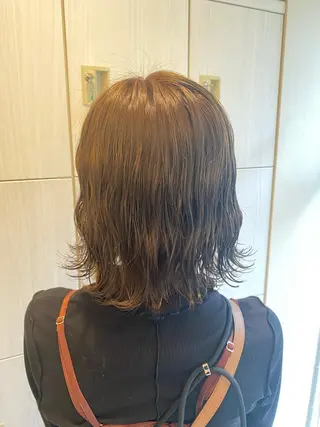 ミディアム カラー パーマ 🌟縮毛矯正/ 髪質改善/髙橋🌟のヘアスタイル