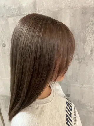 ミディアム NYNY☃️上新庄 ❄️石川瑠青のヘアスタイル