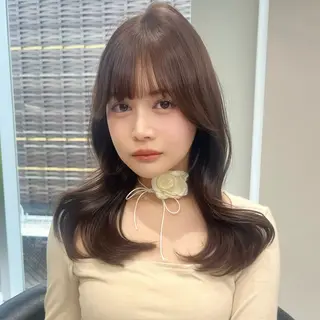 セミロング 韓国𝐇𝐚𝐢𝐫 ♡𝐦𝐚𝐨♡のヘアスタイル