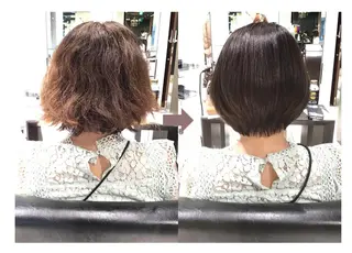 ミディアム 縮毛矯正⭐️ TAKAHIROのヘアスタイル