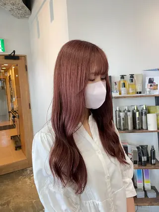 ロング カラー カラーモデル募集 吉原佳穂💗のヘアスタイル