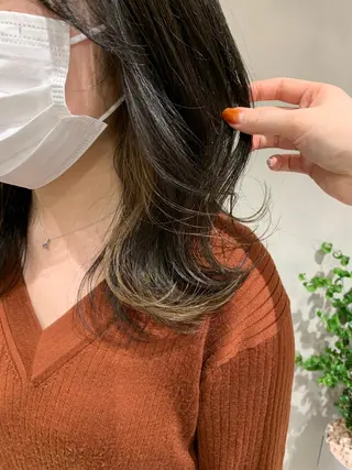 ミディアム カラー 似合わせ/レイヤー/ ボブ/西島 絢香のヘアスタイル