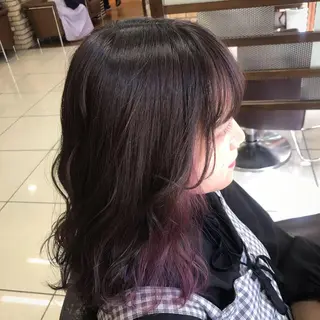 セミロング カラー シールエクステ✨️韓 国羽エクステ🪽和希のヘアスタイル