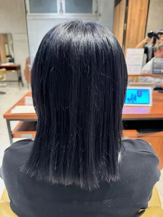 カラー 艶カラー 梨菜💜のヘアスタイル