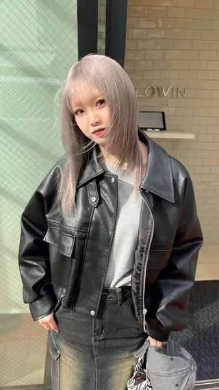 ミディアム 福山 晴香のヘアスタイル