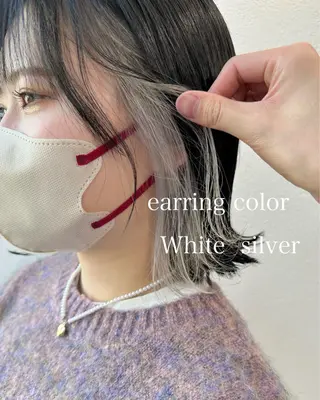 ミディアム カラー インナーカラー/レイ ヤーカット♡/マキシのヘアスタイル