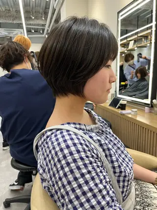 ショート レイヤー縮毛矯正 ささきすずね💗のヘアスタイル