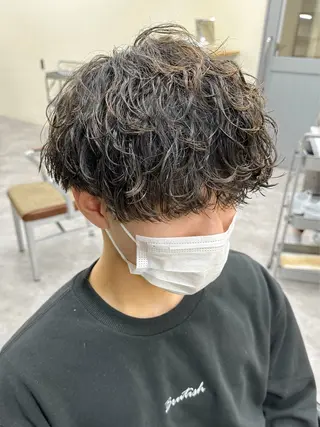 ショート パーマ メンズ warme所属・メンズパーマ メンズ特化ryoのヘアスタイル