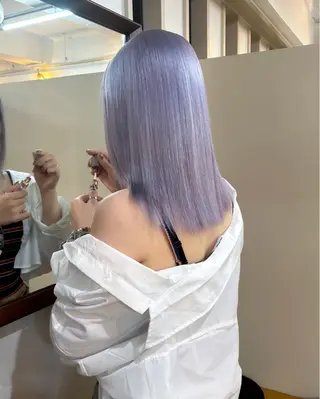ミディアム カラー ハイトーンカラー ⭐️NAZUNAのヘアスタイル