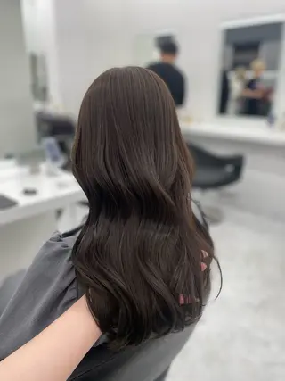 セミロング カラー 🤍韓国トレンド ヘア🤍miku🤍のヘアスタイル